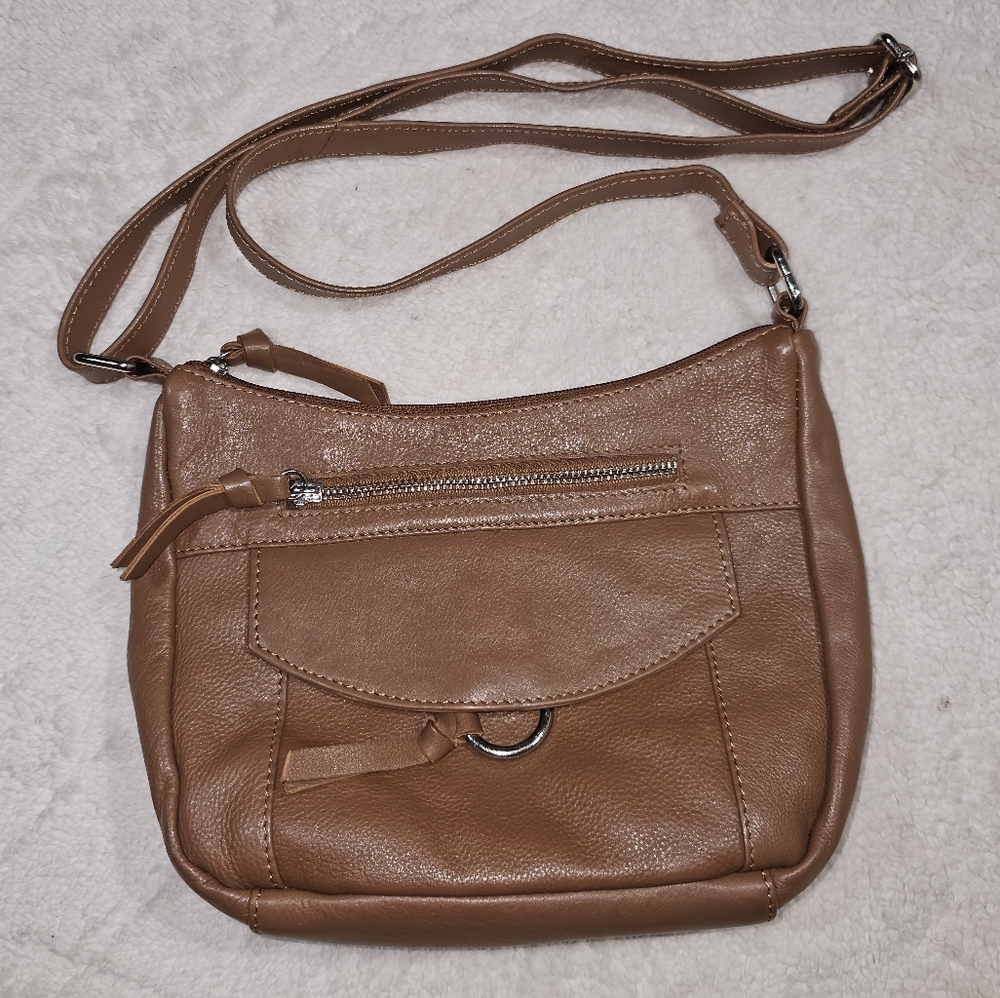 Great American Leather Works Brown Leather Crossbody Bag